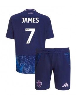 Leeds United Daniel James #7 Replika Tredje Kläder Barn 2024-25 Kortärmad (+ byxor)